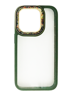 Чохол Swarovski для iPhone 15 Pro alpine green