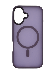 Чохол TPU+PC Metal Buttons with MagSafe Colorful для iPhone 16 Plus dark violet