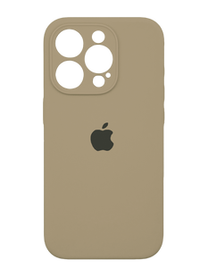 Силиконовый чехол Full Cover для iPhone 15 Pro Max desert gold Full Camera