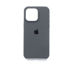 Силіконовий чохол Full Cover для iPhone 15 Pro Max pebble (dark gray)