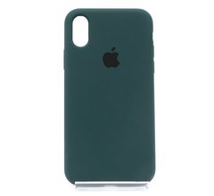 Силіконовий чохол Full Cover для iPhone X/XS forest green
