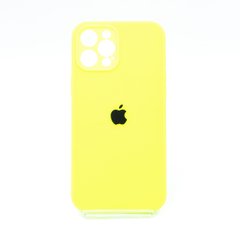 Силіконовий чохол Full Cover для iPhone 12 Pro Max neon green Full Camera
