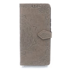 Чехол книжка кожа Art case с визитницей для Xiaomi Redmi 9 grey