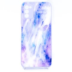 Чохол Marble Clouds для Samsung A03S purple