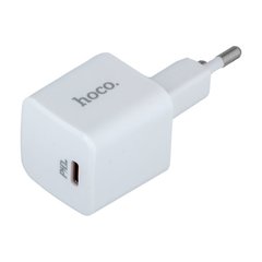 Сетевое зарядное устройство Hoco N10 PD20W/3A 1m Type-C to Lightning white
