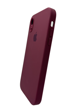 Силиконовый чехол Full Cover Square для iPhone XR maroon Full Camera