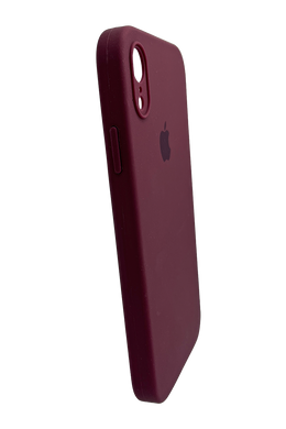 Силиконовый чехол Full Cover Square для iPhone XR maroon Full Camera