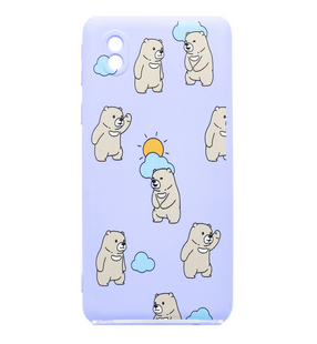 Силіконовий чохол WAVE Fancy для Samsung A01 Core TPU autumn bears light purple