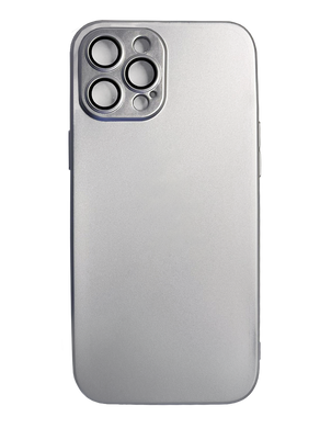 Чохол Serana для iPhone 12 Pro Max silver ультратонкий (TPU)