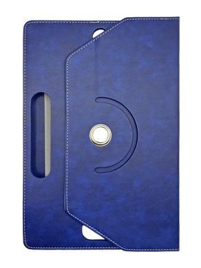 Чехол-книжка на планшет универсальная 11" 360 широкая полоса "Вертикаль" blue