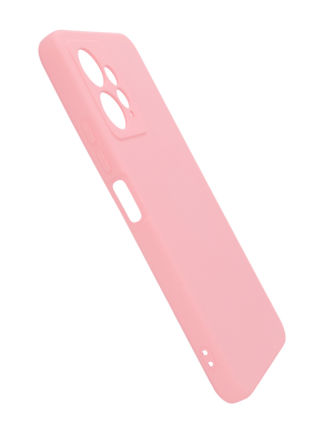 Силіконовий чохол SMTT для Xiaomi Redmi Note 12 4G pink Full Camera з мікрофіброю
