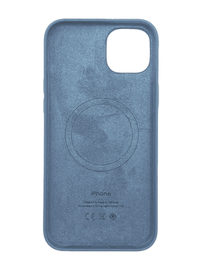 Силіконовий чохол with MagSafe для iPhone 15 winter blue 1:1 Smart animation