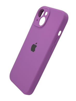 Силіконовий чохол Full Cover для iPhone 15 Plus purple Full Camera