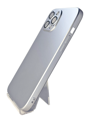 Чохол Serana для iPhone 12 Pro Max silver ультратонкий (TPU)