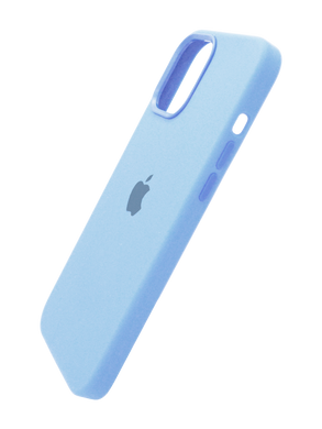 Силиконовый чехол with MagSafe для iPhone 12/12 Pro cloud blue 1:1 Smart animation