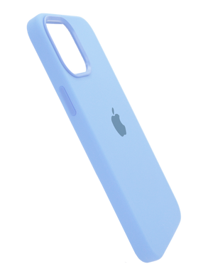 Силиконовый чехол with MagSafe для iPhone 12/12 Pro cloud blue 1:1 Smart animation