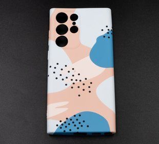 Силіконовий чохол WAVE NEON X LUXO Minimalistic для Samsung S22 Ultra Full camera pink sand/blue