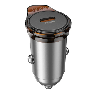 Автомобильное зарядное устройство Hoco Z16 1USB-C QC/PD30W gray