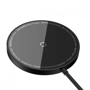 Беспроводное зарядное устройство Baseus Simple Mini3 Magnetic Wireless Charger 15W black