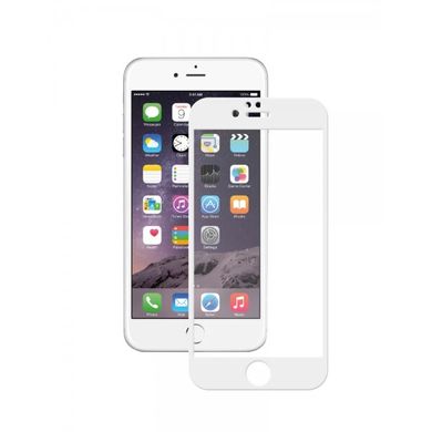 Захисне 3D/4D скло Люкс для iPhone 6 0.3mm white