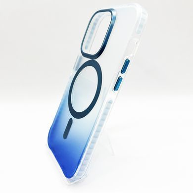 Чехол Fibra Shock-Proof with MagSafe для iPhone 14 Pro clear/blue