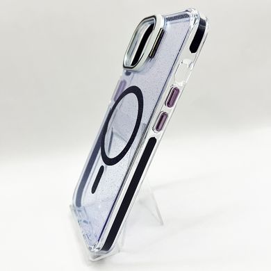 Чохол Fibra Star Shine with MagSafe для iPhone 15 clear Purple