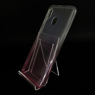 Силиконовый чехол Gradient Design для Samsung A405 /A40 white/pink