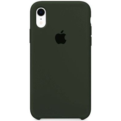 Силіконовий чохол Full Cover для iPhone XR dark olive