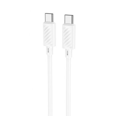 USB кабель Hoco X88 Magic silicone 60W Type-C to Type-C 1m white