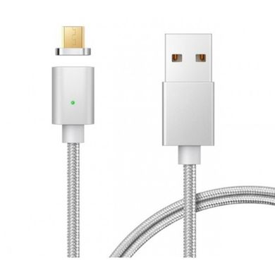 USB кабель Magnetic Clip-On Micro silver