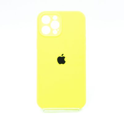 Силіконовий чохол Full Cover для iPhone 12 Pro Max neon green Full Camera