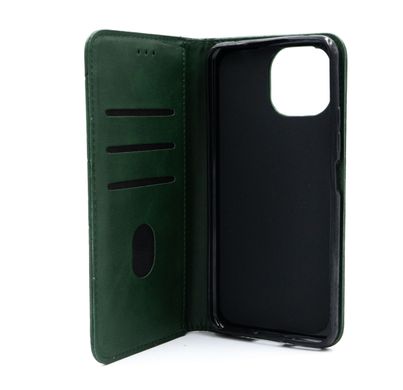 Чохол книжка Business Leather для Xiaomi Mi 11 Lite green