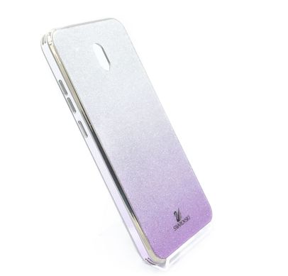 Чохол TPU+Glass для Xiaomi Redmi 8A Swarovski violet