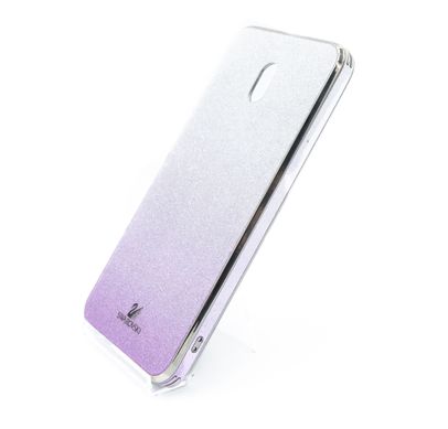 Чохол TPU+Glass для Xiaomi Redmi 8A Swarovski violet