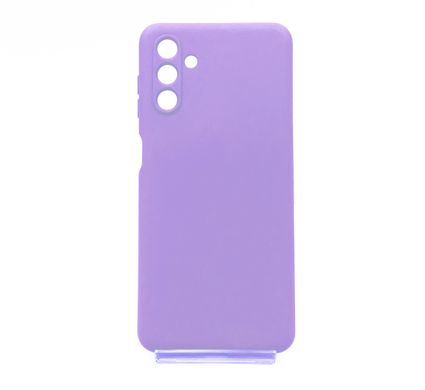 Силиконовый чехол SMTT для Samsung A05S lilac Full Camera с микрофиброй