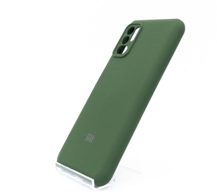 Силіконовий чохол Full Cover для Xiaomi Redmi Note 10 5G/Poco M3 Pro My Color Full Camera dark green