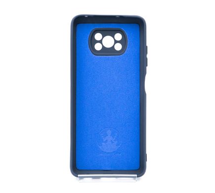 Силіконовий чохол Full Cover для Xiaomi Poco X3 NFC/Poco X3 Pro midnight blue Full Camera без logo