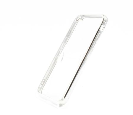 Силиконовый чехол Сlear для iPhone 7/8/SE silver Full Camera с глянцевой окантовкой