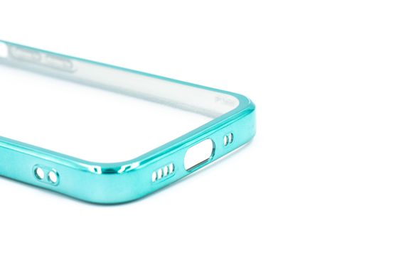 Силіконовий чохол Сlear для iPhone 13 mini green Full Camera з глянсовою окантовкою