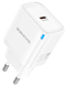 Сетевое Зарядное Устройство Borofone BA84A 1USB-C PD/QC 30W white