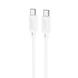 USB кабель Hoco X88 Magic silicone 60W Type-C to Type-C 1m white