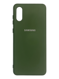 Силіконовий чохол Full Cover для Samsung A02 dark green my color