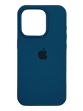 Силиконовый чехол Full Cover для iPhone 15 Pro Max blue cobalt