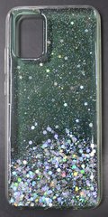 Накладка TPU Star Glitter для Samsung A02S Clear mint блискітки