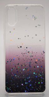 Силіконовий чохол WAVE Confetti для Samsung A02 (TPU) white/dark purple