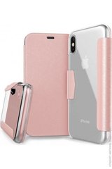 Чехол X-Doria для iPhone X Engage Folio PU pink