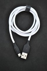 USB кабель 4YOU Dnister Micro USB 2.4A 1m Silicone Perfect white