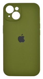 Силіконовий чохол Full Cover для iPhone 14 army green Full Camera