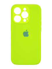 Силіконовий чохол Full Cover для iPhone 15 Pro party green Full Camera