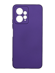 Силіконовий чохол SMTT для Xiaomi Redmi Note 12 4G violet Full Camera з мікрофіброю